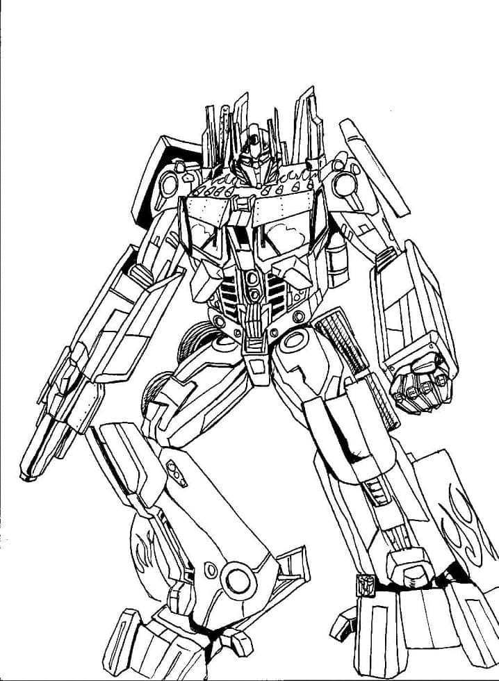Tô màu Optimus Prime Mạnh Mẽ