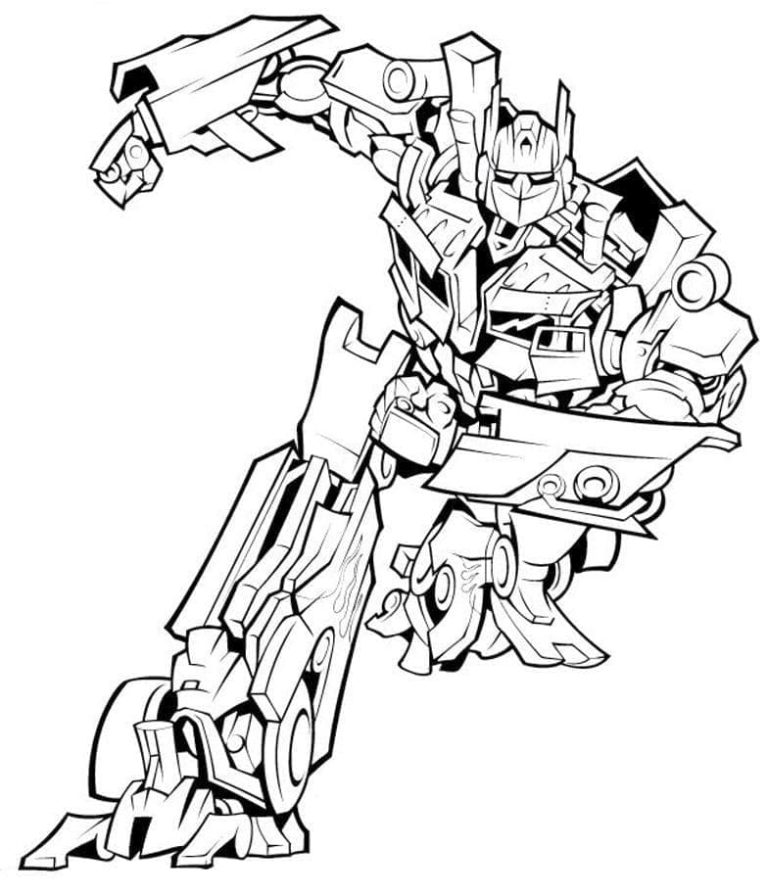 Tô màu Optimus Prime Transformers