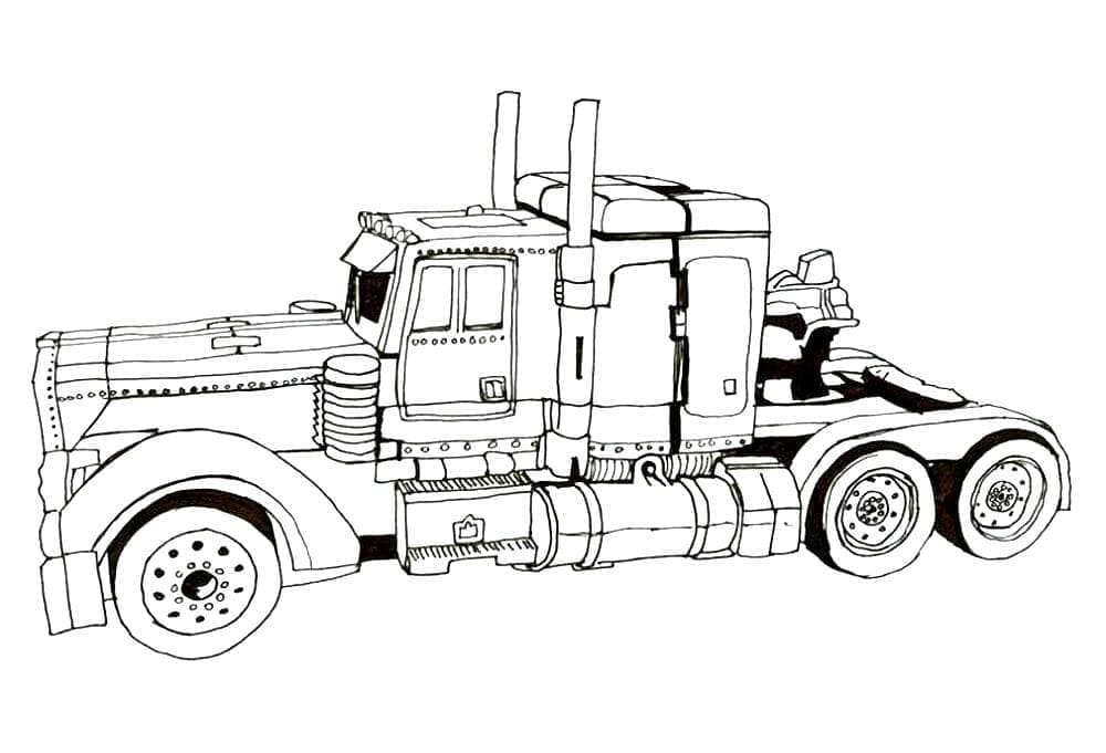 Tô màu Optimus Prime Xe Tải