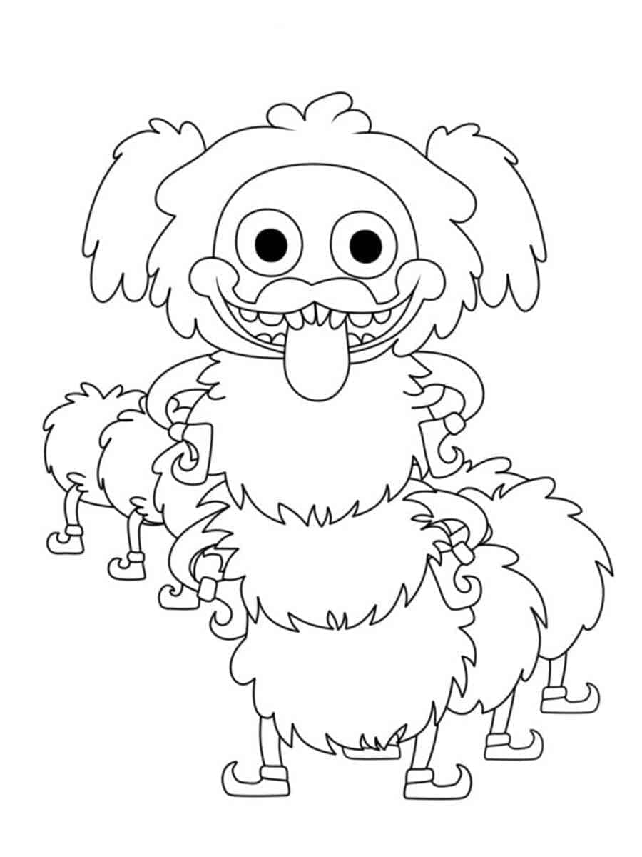 Tô màu PJ Pug-a-Pillar Trong Poppy Playtime