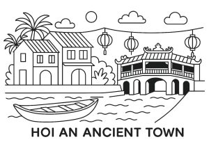 Tô màu Phố Cổ Hội An Đà Nẵng