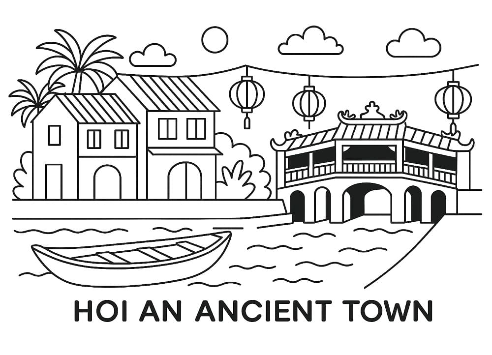 Tô màu Phố Cổ Hội An Đà Nẵng