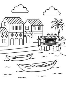 Tô màu Phố Cổ Hội An Đẹp