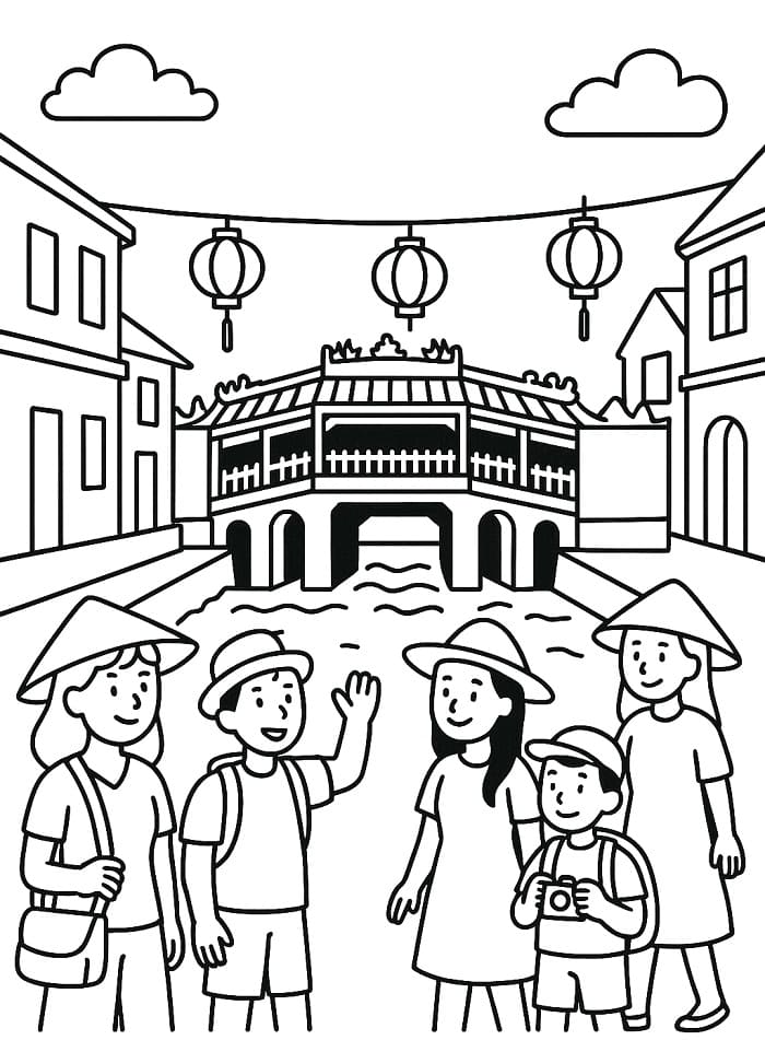 Tô màu Phố Cổ Hội An Ở Đà Nẵng