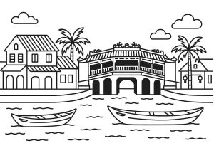 Tô màu Phố Cổ Hội An Việt Nam
