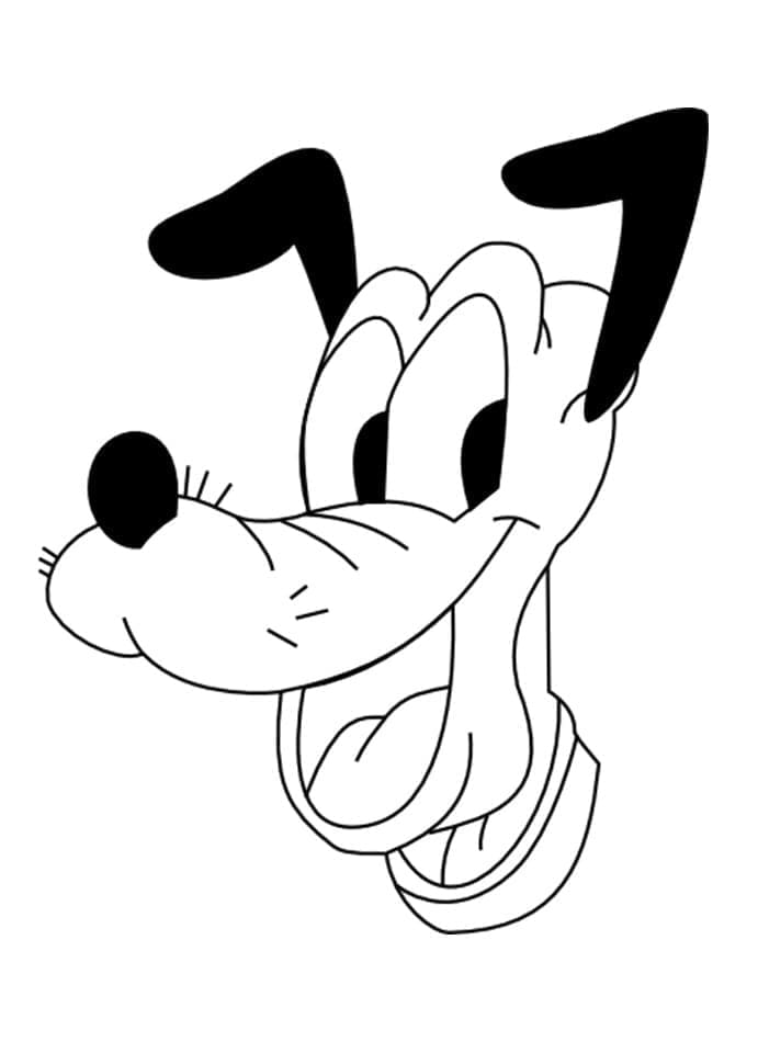 Tô màu Pluto Cười