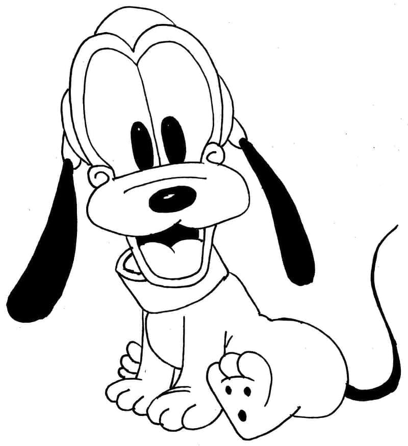 Tô màu Pluto Tý Hon