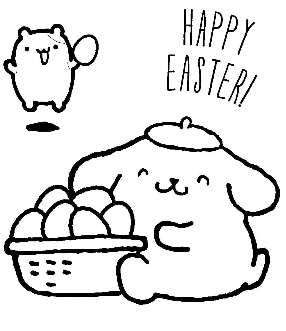 Tô màu Pompompurin Cute Đáng Yêu