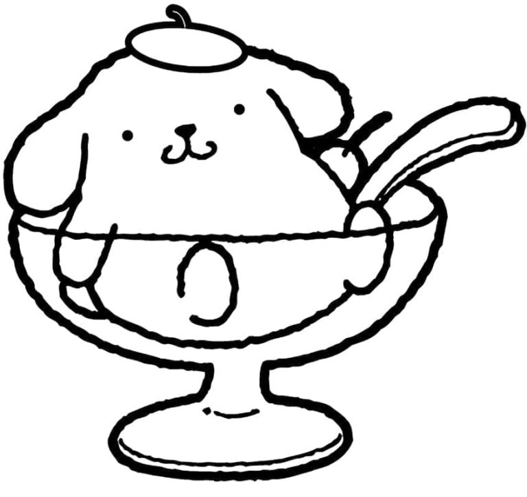 Tô màu Pompompurin Ngộ Nghĩnh