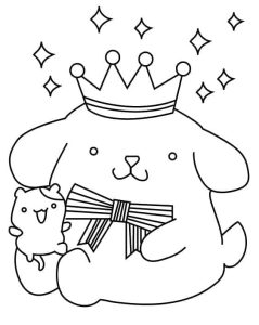 Tô màu Pompompurin Vui Mừng