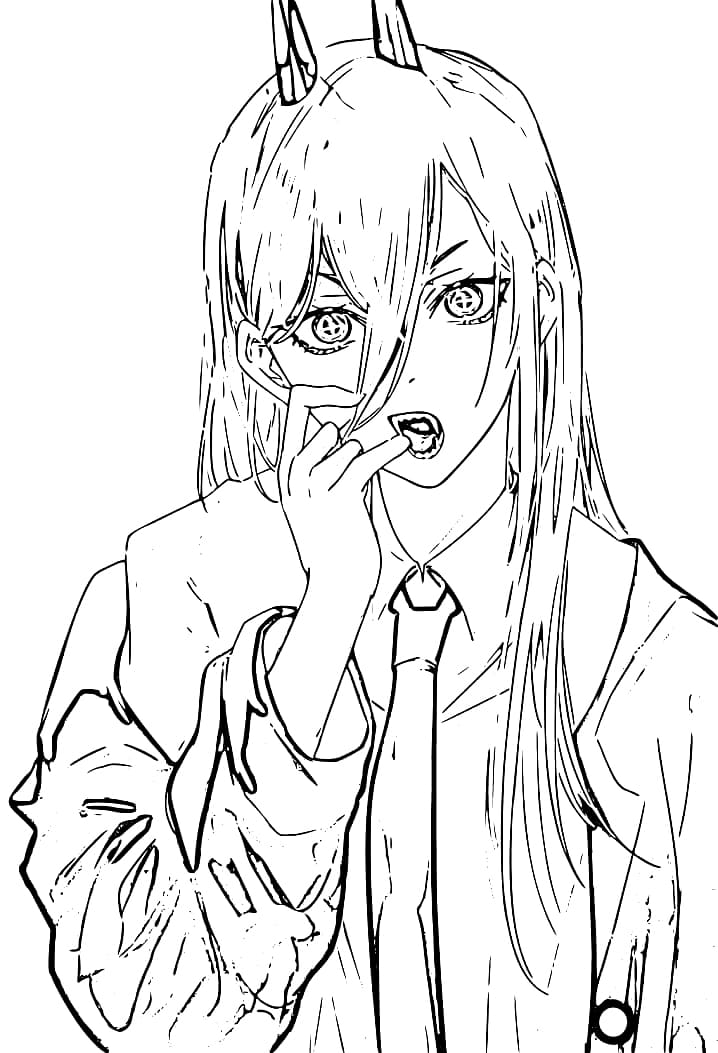 Tô màu Power Trong Anime Chainsaw Man