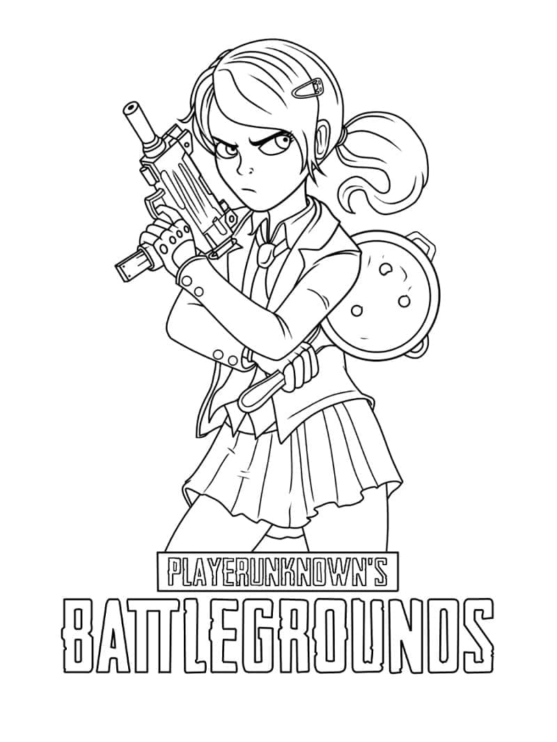 Tô màu Pubg Cute
