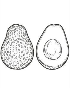 Tô màu Quả Bơ