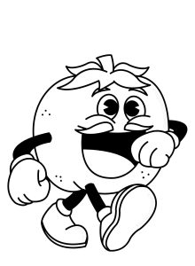 Tô màu Quả Cà Chua Thú Vị
