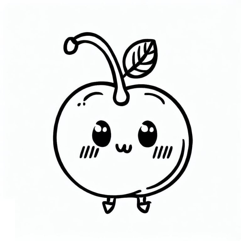 Tô màu Quả Cherry Đáng Yêu Cute
