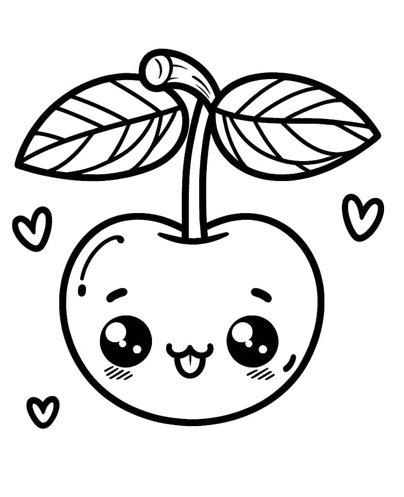 Tô màu Quả Cherry Xinh Xắn