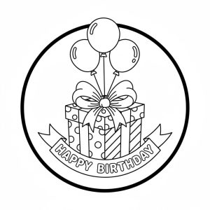 Tô màu Quà Sinh Nhật Nhỏ Nhắn