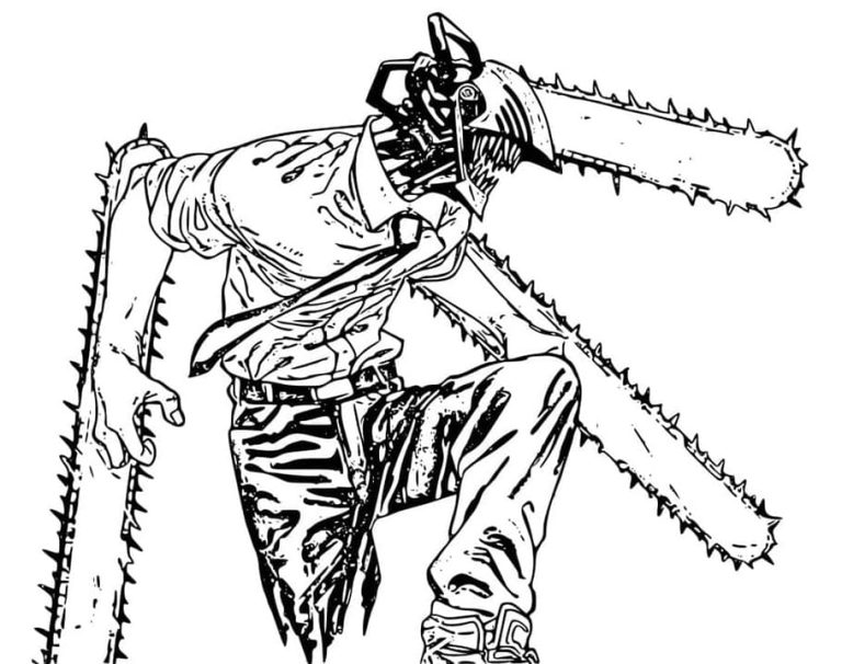 Tô màu Quỷ Chainsaw Man