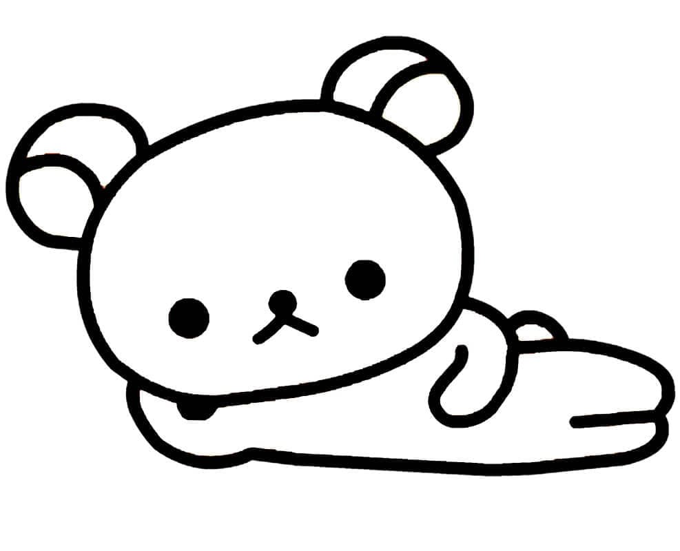 Tô màu Rilakkuma Lười Biếng