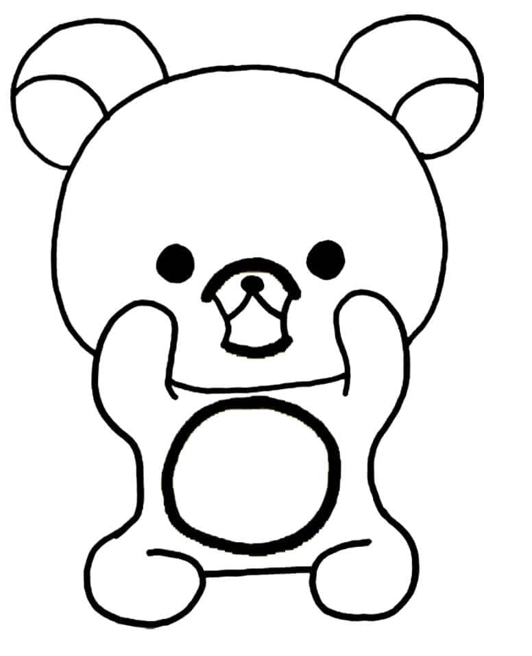 Tô màu Rilakkuma Ngạc Nhiên