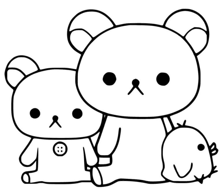 Tô màu Rilakkuma và Bạn Bè