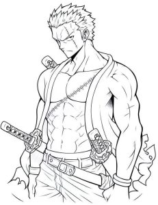 Tô màu Roronoa Zoro Mạnh