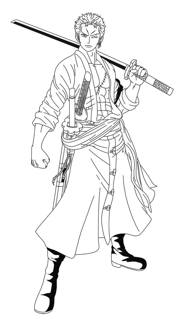 Tô màu Roronoa Zoro Ngầu
