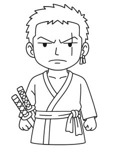Tô màu Roronoa Zoro Ngộ Nghĩnh