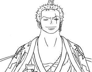 Tô màu Roronoa Zoro Vui Mừng