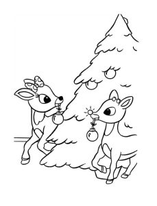 Tô màu Rudolph Đáng Yêu
