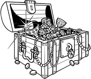 Tô màu Rương Kho Báu Đẹp