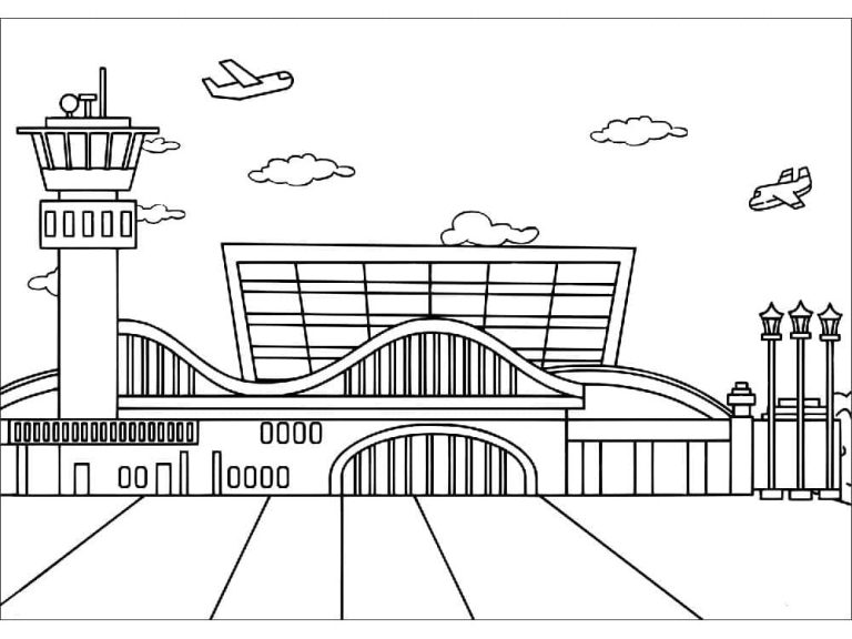 Tô màu Sân Bay Đẹp Nhất