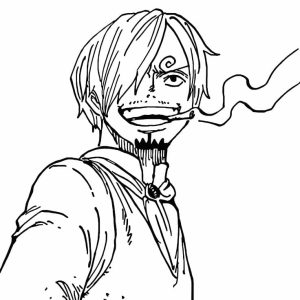 Tô màu Sanji Cười