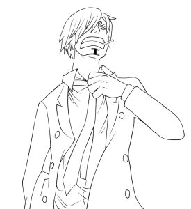 Tô màu Sanji Mạnh Mẽ