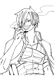 Tô màu Sanji Ngầu