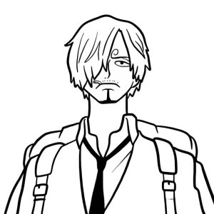 Tô màu Sanji Nhân Vật Anime