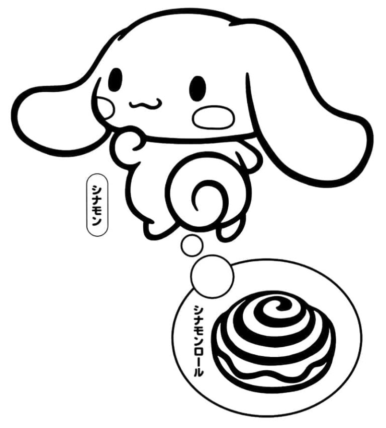Tô màu Sanrio Cinnamoroll