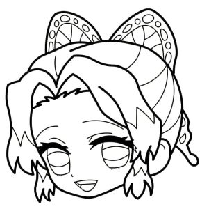 Tô màu Shinobu Kocho Chibi