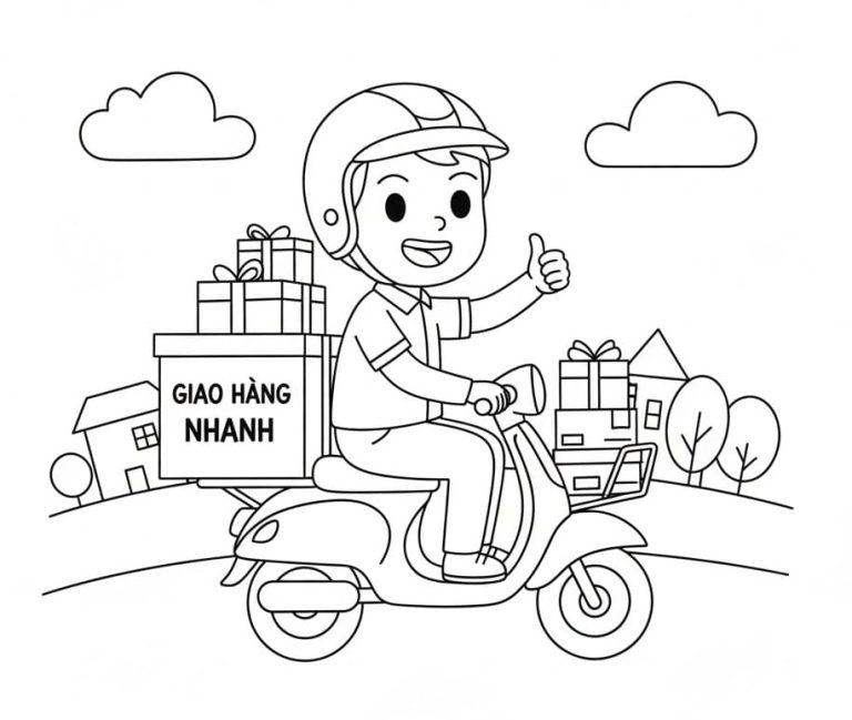 Tô màu Shipper Thân thiện