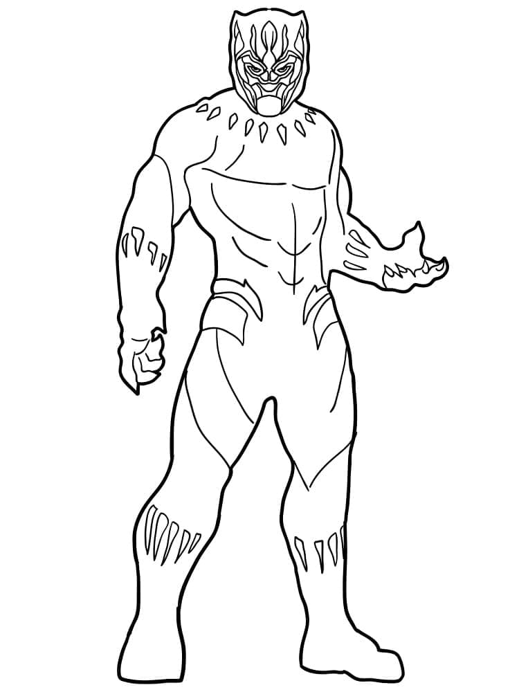 Tô màu Siêu Anh Hùng Black Panther