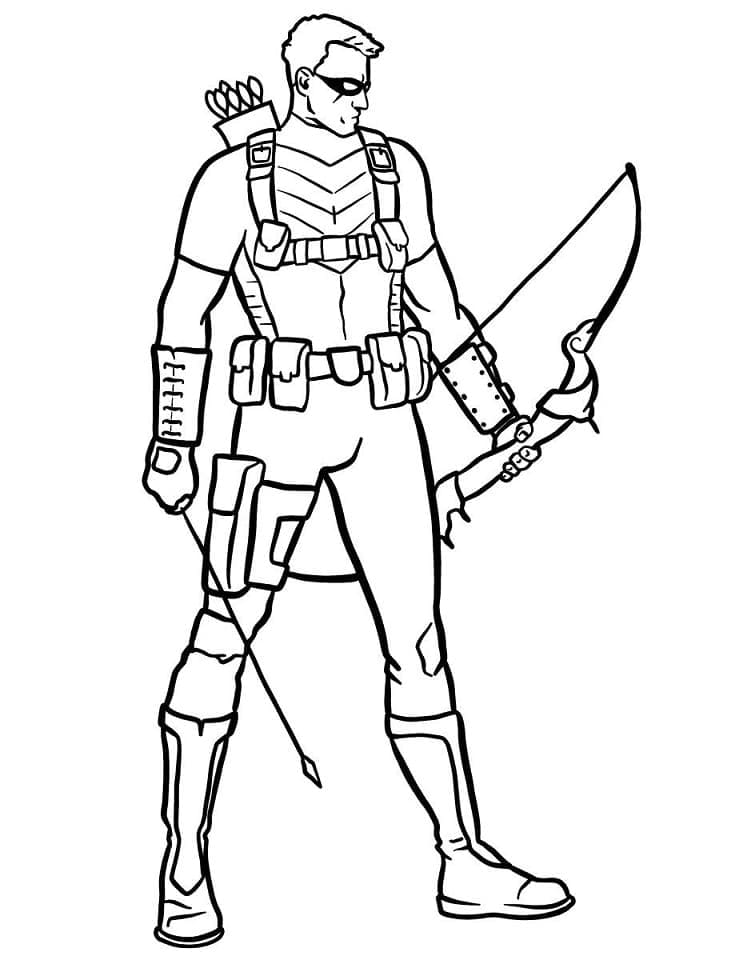 Tô màu Siêu Anh Hùng Hawkeye Ngầu