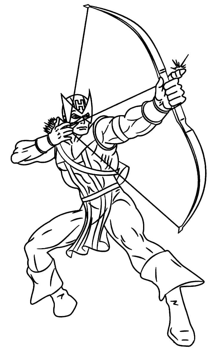 Tô màu Siêu Anh Hùng Hawkeye