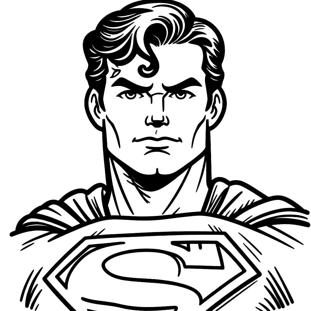 Tô màu Siêu Nhân Superman Đẹp Trai