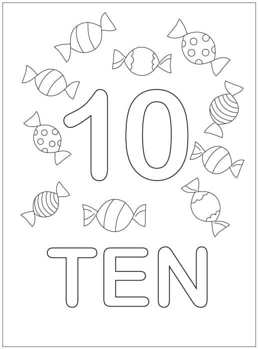 Tô màu Số 10 Và Những Cái Kẹo