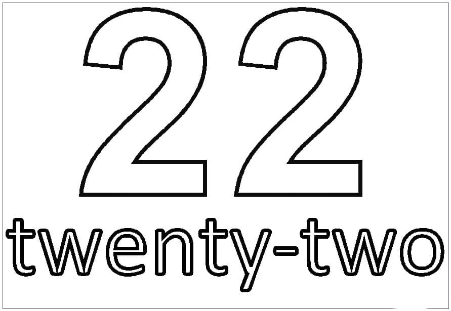 Tô màu Số 22