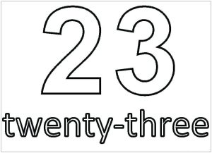 Tô màu Số 23