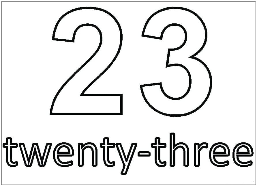 Tô màu Số 23