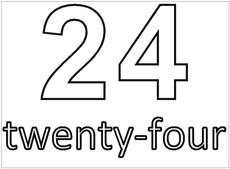 Tô màu Số 24