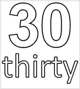 Tô màu Số 30