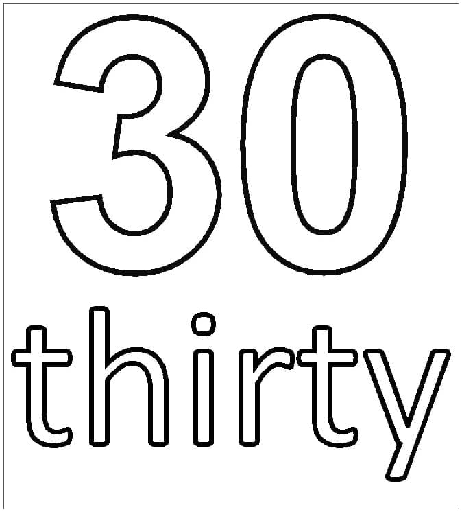 Tô màu Số 30